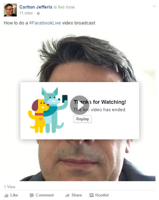 Thanks for watching Facebook Live