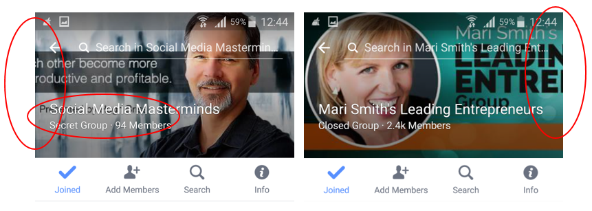 Facebook Group Cover Image size problems on mobile