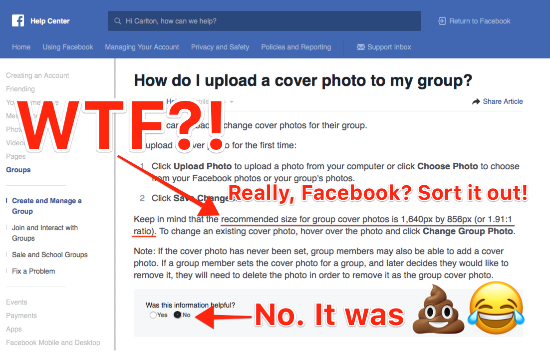 Why Facebook S Own Advice On Group Cover Photo Size Is Short Sighted