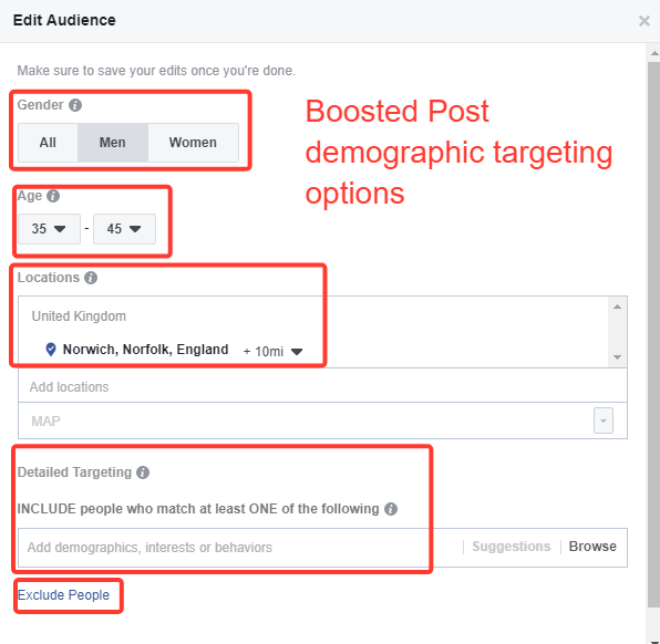 Boosted-post-deographic-targeting-options