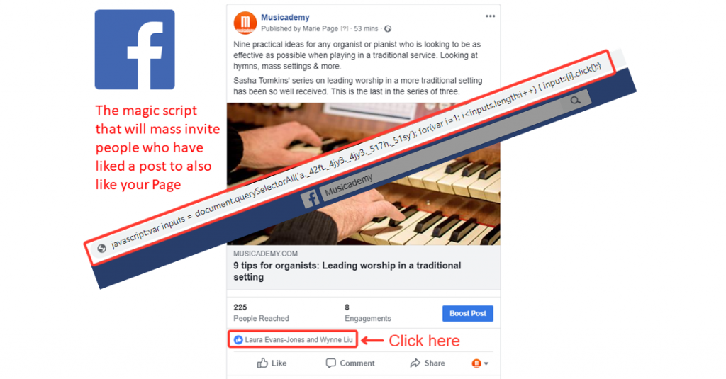 How To Invite People Who Like Your Post To Like You Page En Masse