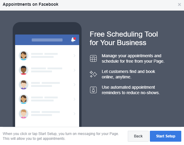 Image result for facebook appointments